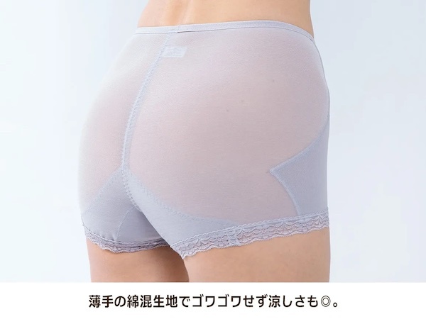 薄手の綿混生地でゴワゴワせず涼しさも◎