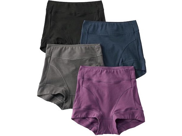 nissen レギュラーショーツ テンセルTM繊維・綿混ストレッチお腹・脚口らくちん深ばき丈ショーツ4枚組