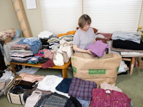 「古着でワクチン」の片付けで、心にも新たに余裕が