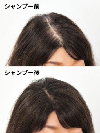 細毛の義母も驚いた、根元のふんわりボリューム