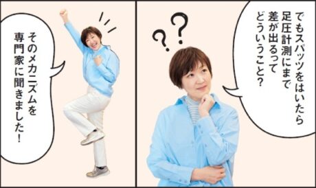 浮き指の私も衝撃、足圧計測も変化が。「足に力が入りやすい!」