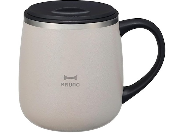 「BRUNO 蓋つき ステンレスマグ」