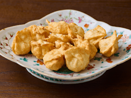 レシピ2：サクッ・モチッ！お茶請けにもぴったりな「揚げ餅餃子」