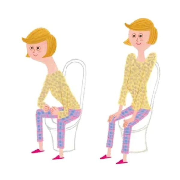 尿漏れを防ぐ！トイレでの正しい姿勢・間違った姿勢